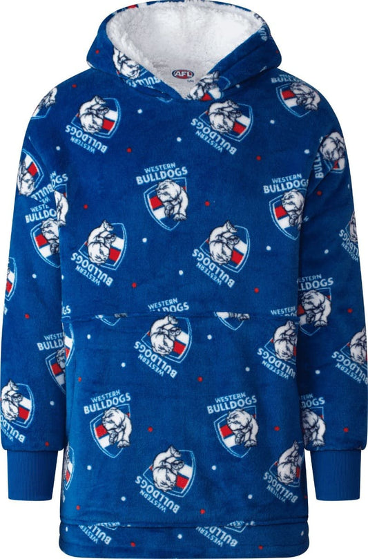 Western Bulldogs AFL Adults Oversize Flanket Hoody