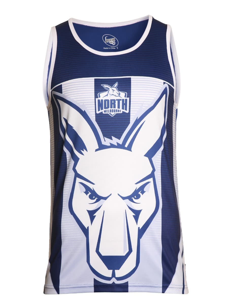 North Melbourne Kangaroos AFL Sublimated Training Singlet