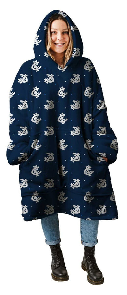 Carlton Blues AFL Adults Oversized Flanket Hoody