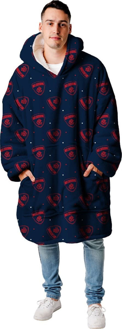 Melbourne Demons AFL Adults Oversized Flanket Hoody