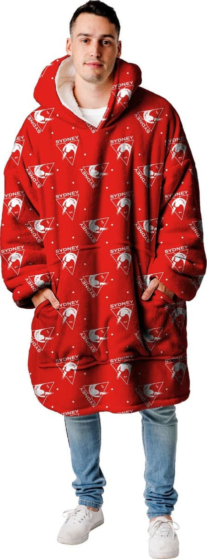 Sydney Swans AFL Adults Oversized Flanket Hoody