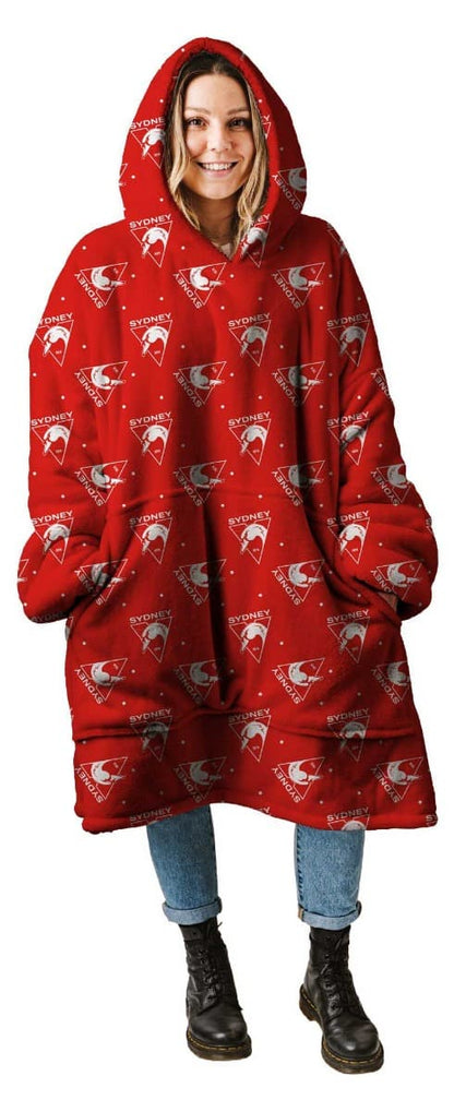 Sydney Swans AFL Adults Oversized Flanket Hoody