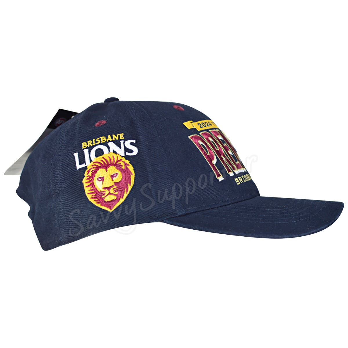 Brisbane Lions 2024 AFL Premiers Navy Washed Cap
