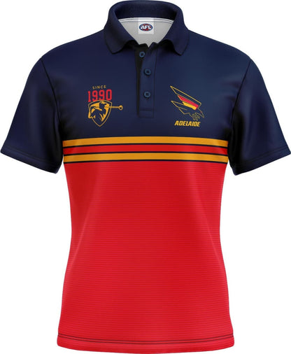 Adelaide Crows 2025 AFL Mens Sandman Golf Polo Shirt