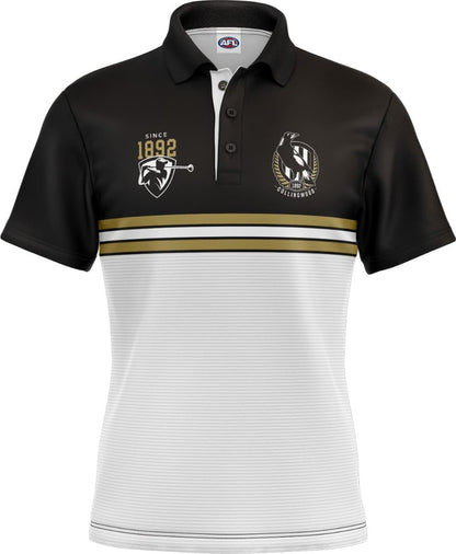 Collingwood Magpies 2025 AFL Mens Sandman Golf Polo Shirt