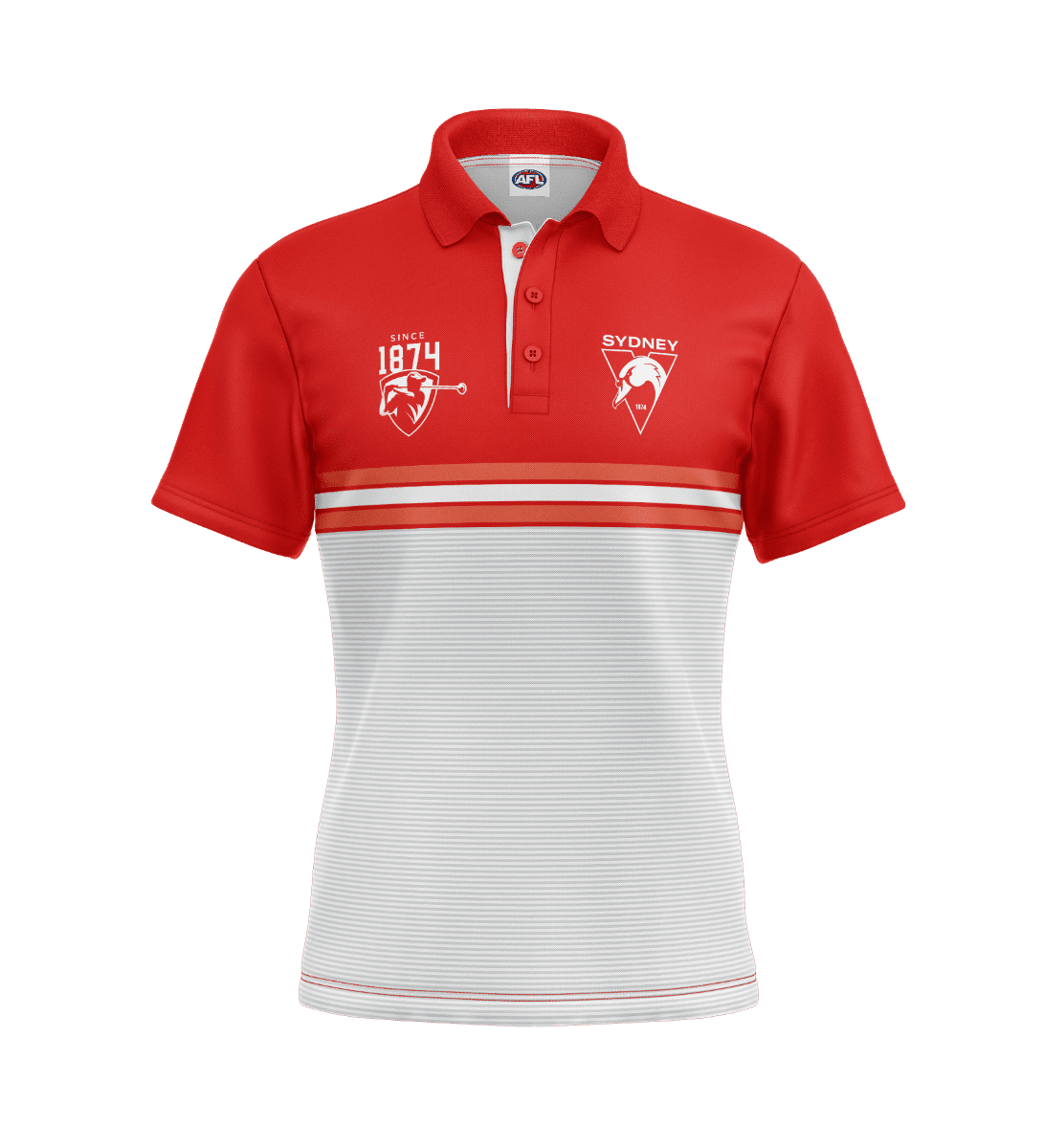 Sydney Swans 2025 AFL Mens Sandman Golf Polo Shirt