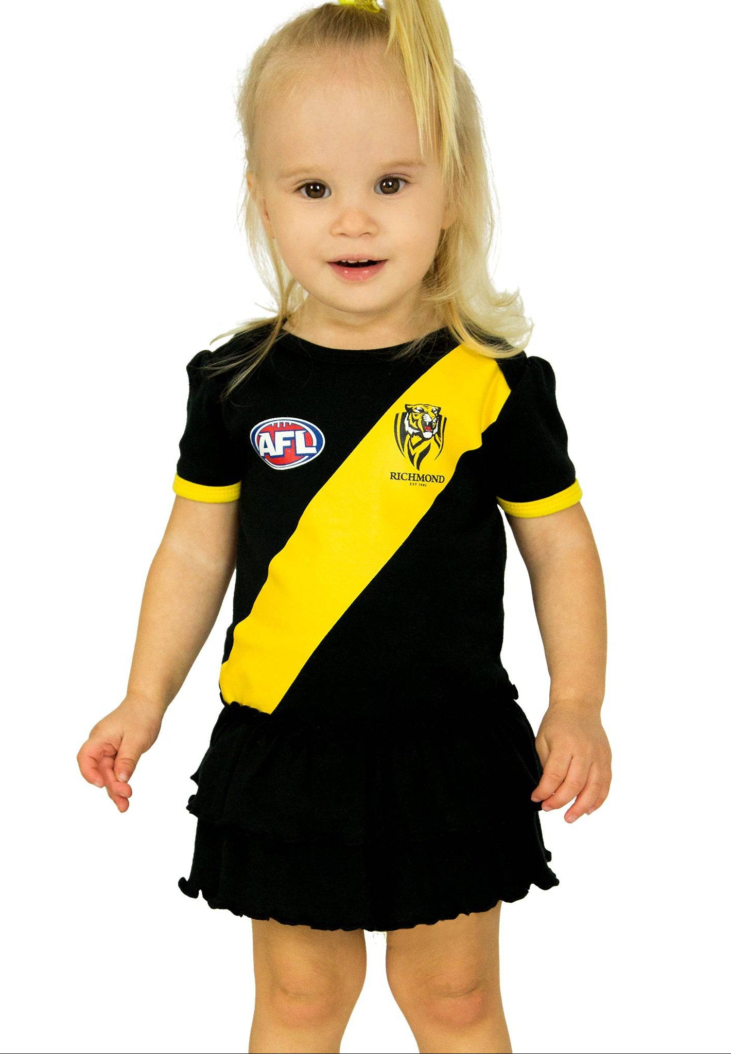 Richmond Tigers Girls Footysuit | AFL | 0-3M (000)