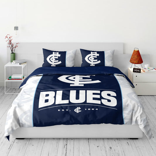 Carlton Blues AFL 2025 Queen Quilt Cover Set