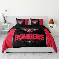 Essendon Bombers AFL 2025 Double Quilt Cover Set