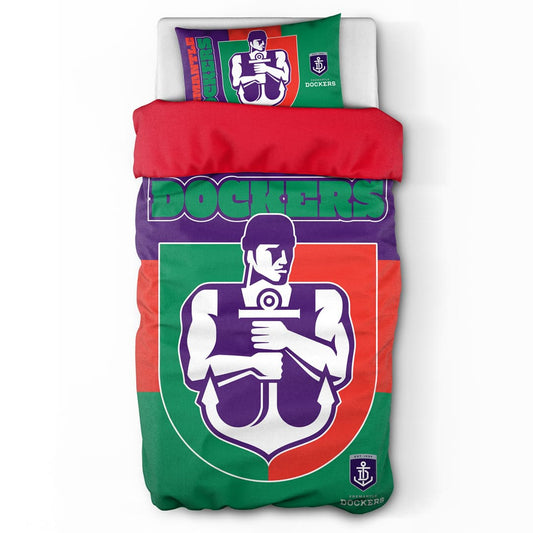 Fremantle Dockers AFL 2025 Single Quilt Cover Set