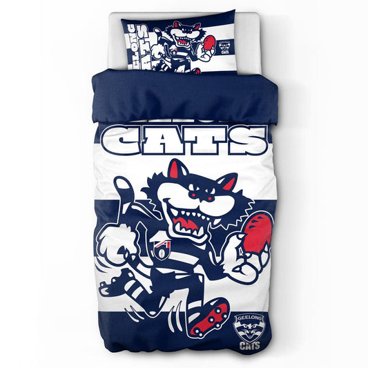 Geelong Cats AFL 2025 Single Quilt Cover Set