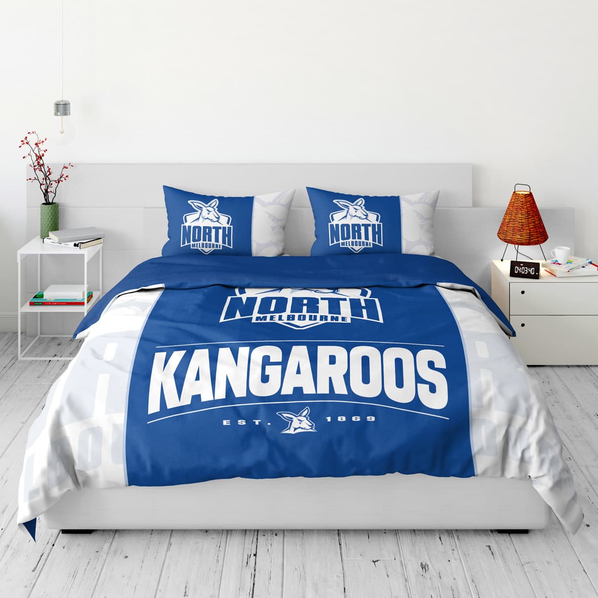 North Melbourne Kangaroos AFL 2025 Double Quilt Cover Set