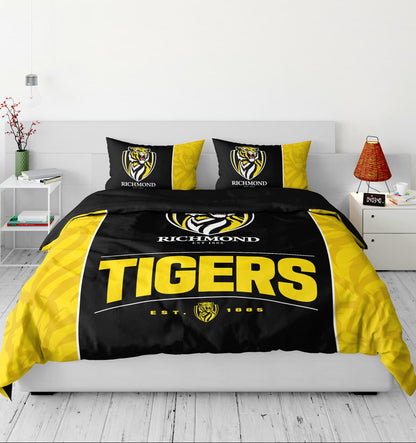Richmond Tigers AFL Queen Quilt Cover Set