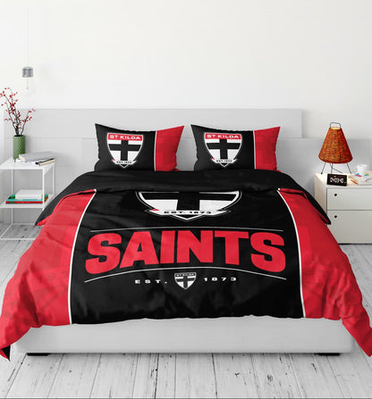 St Kilda Saints AFL Queen Quilt Cover Set
