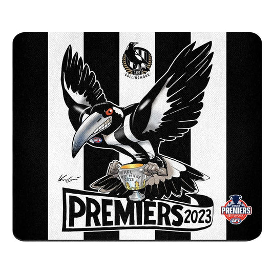 Collingwood Magpies 2023 AFL Premiers Mark Knight Mousemat