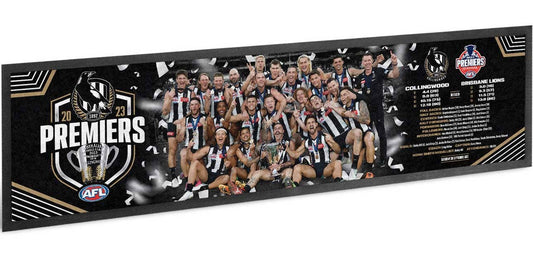 Collingwood Magpies 2023 AFL Premiers Team Bar Runner