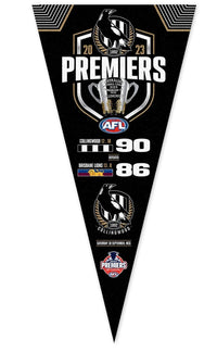 Collingwood Magpies 2023 AFL Premiers Phase 1 Score Pennant