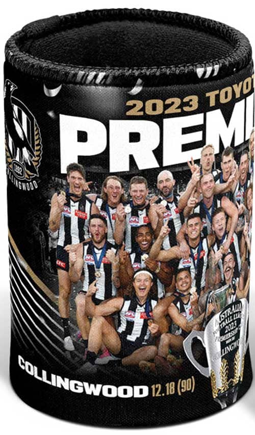 Collingwood Magpies 2023 AFL Premiers Team Can Cooler