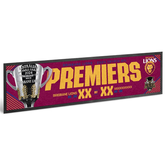 Brisbane Lions 2024 AFL Premiers Score Bar Runner