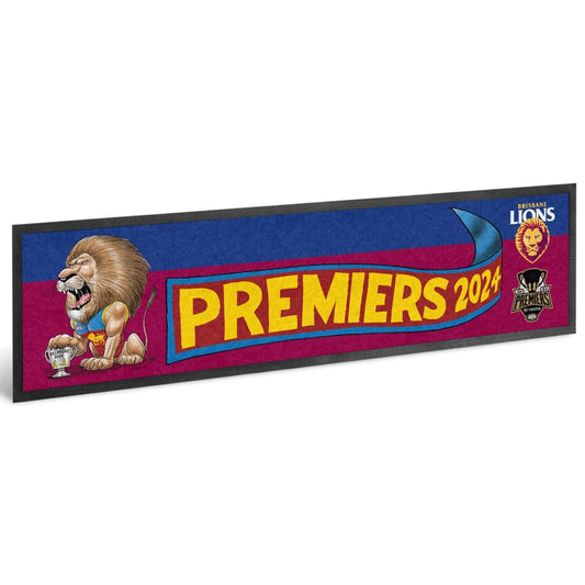 Brisbane Lions 2024 AFL Premiers Mark Knight Bar Runner