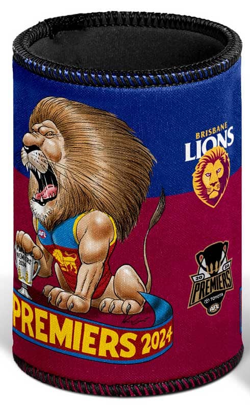 Brisbane Lions 2024 AFL Premiers Mark Knight Can Cooler