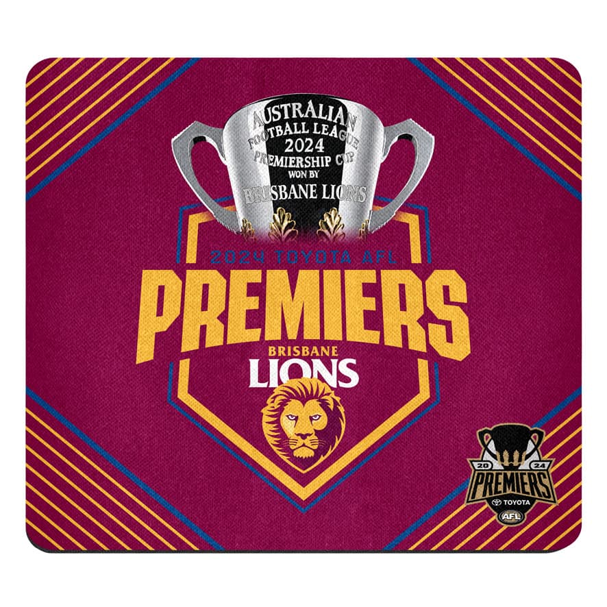 Brisbane Lions 2024 AFL Premiers Phase 1 Mouse Mat