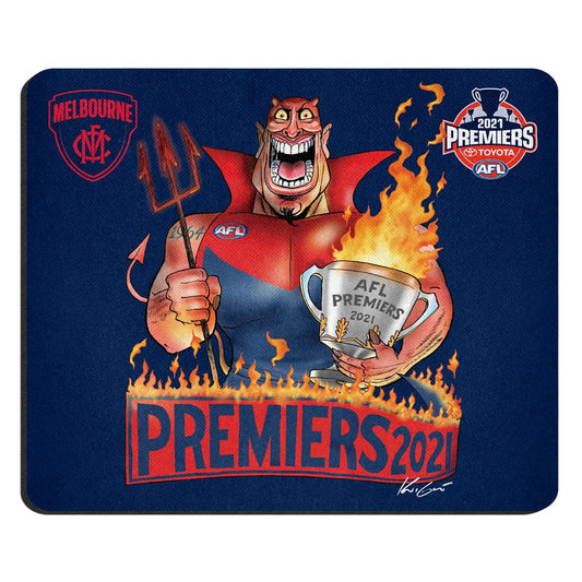 Melbourne Demons 2021 AFL Premiers Mark Knight Mouse Mat