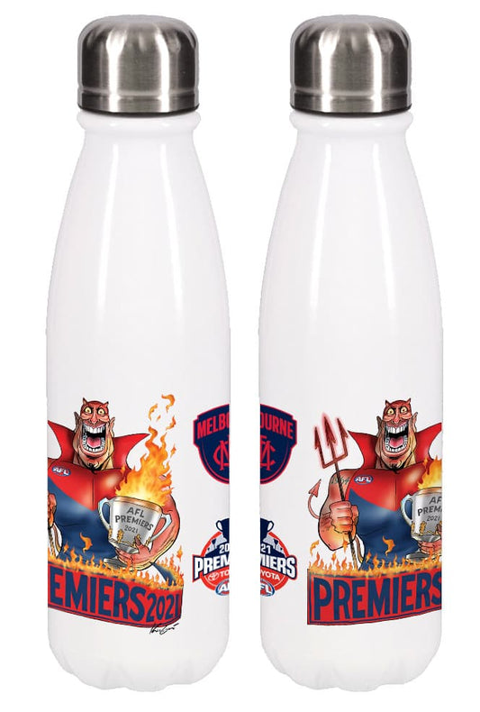 Melbourne Demons 2021 AFL Premiers Mark Knight Aluminum Bottle *PRESALE - DUE DEC*
