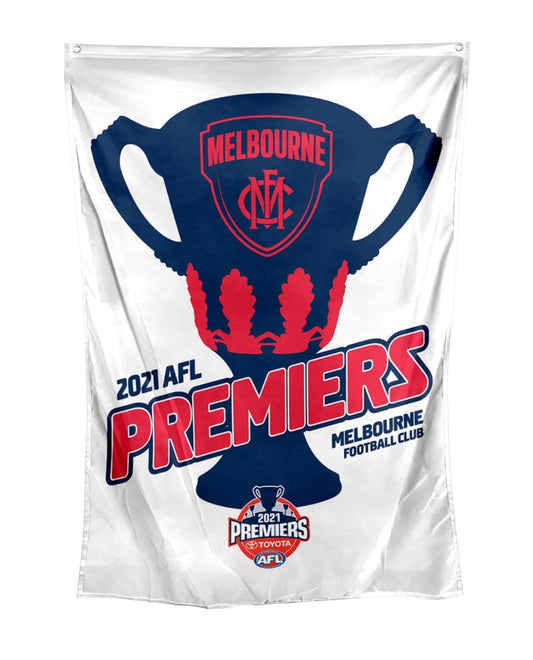 Melbourne Demons 2021 AFL Premiers Cup Wall Flag