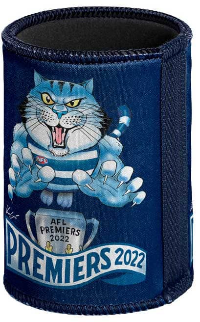 Geelong Cats 2022 AFL Premiers Mark Knight Can Cooler