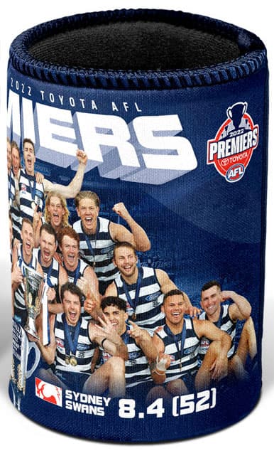 Geelong Cats 2022 AFL Premiers P2 Team Can Cooler