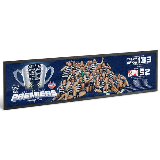 Geelong Cats 2022 AFL Premiers Team Photo Bar Runner
