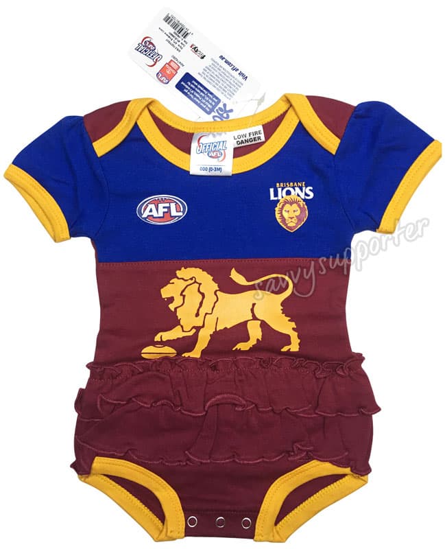 Brisbane Lions AFL Baby Girls Tutu Footysuit