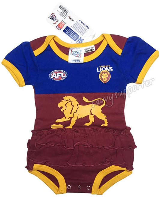 Brisbane Lions AFL Baby Girls Tutu Footysuit