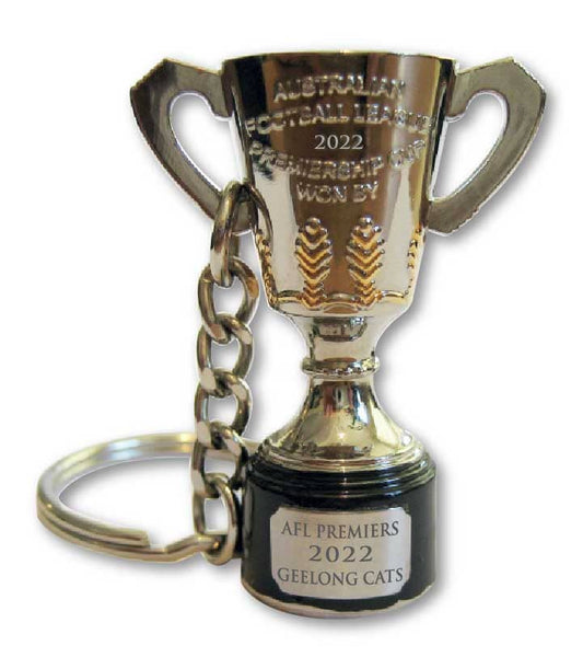 Geelong Cats 2022 AFL Premiers 3D Trophy Keyring