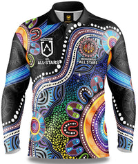 Indigenous All Stars 2023 NRL Mens 'Heritage' Fishing Shirt