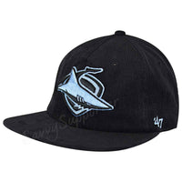 Cronulla Sharks Black Kingsley '47 Captain RL Cap