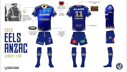 Parramatta Eels 2023 NRL Mens Anzac Jersey