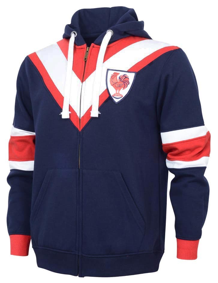 Sydney Roosters NRL Mens Retro Zip Hoodie
