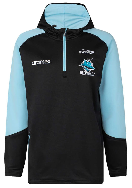 Cronulla Sharks 2023 NRL Kids 1/4 Zip Fleece Hoody
