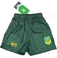 Australian Kangaroos 2024 NRL Kids Green Training Shorts