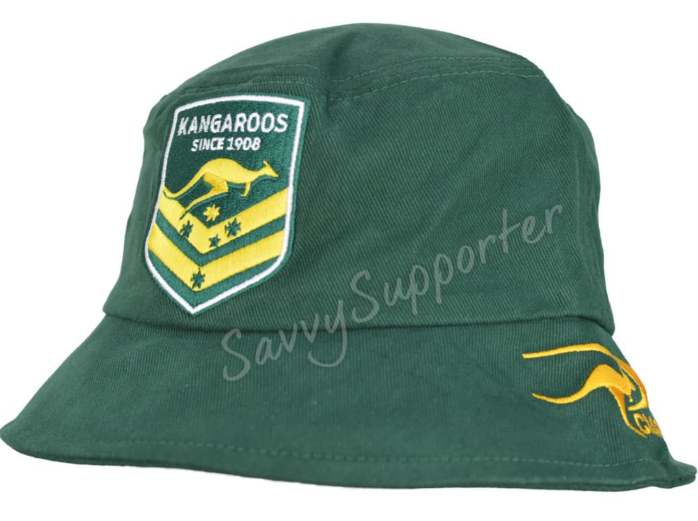 Australian Kangaroos 2025 NRL Adults Bucket Cap