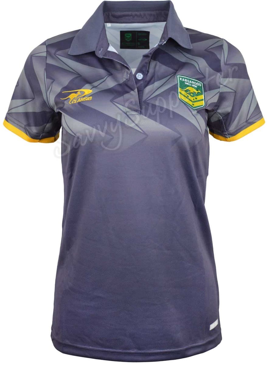 Australian Kangaroos 2025 NRL Ladies Team Polo Shirt