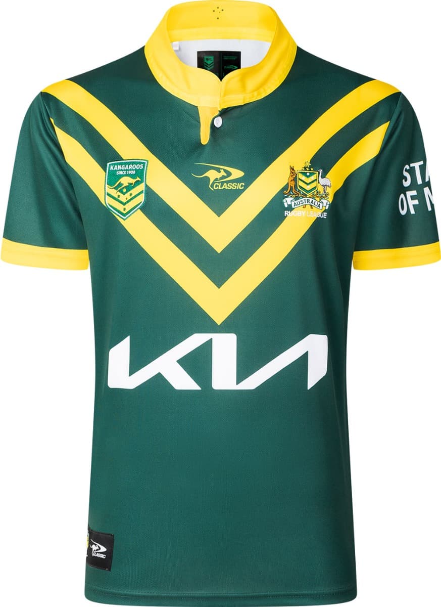 Australian Kangaroos 2025 NRL Mens On Field Jersey