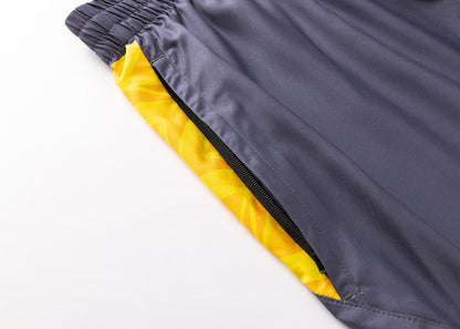 Australian Kangaroos 2025 NRL Mens Grey Performance Gym Shorts