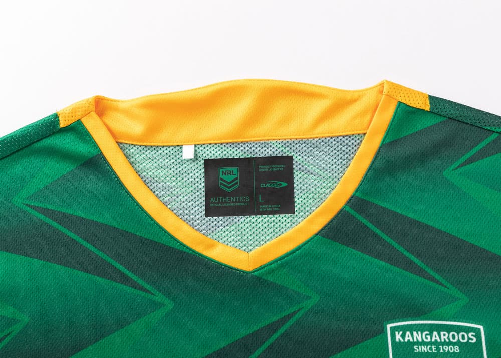 Australian Kangaroos 2025 NRL Mens Green Training Shirt
