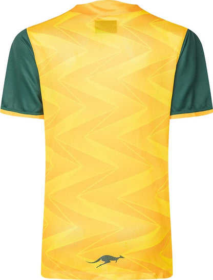 Australian Kangaroos 2025 NRL Mens Yellow Training Shirt