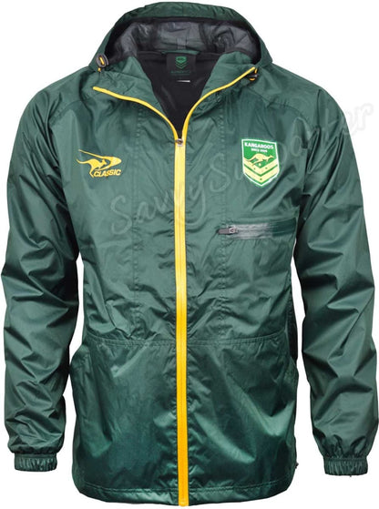 Australian Kangaroos 2025 NRL Mens Wet Weather Jacket