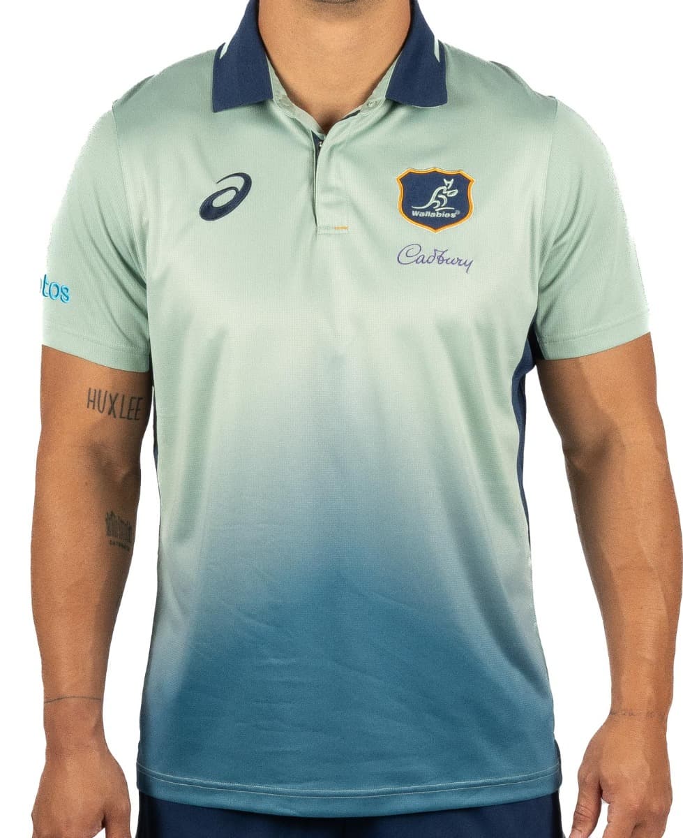 Australian Wallabies 2024 Rugby Union Mens Training Polo Shirt
