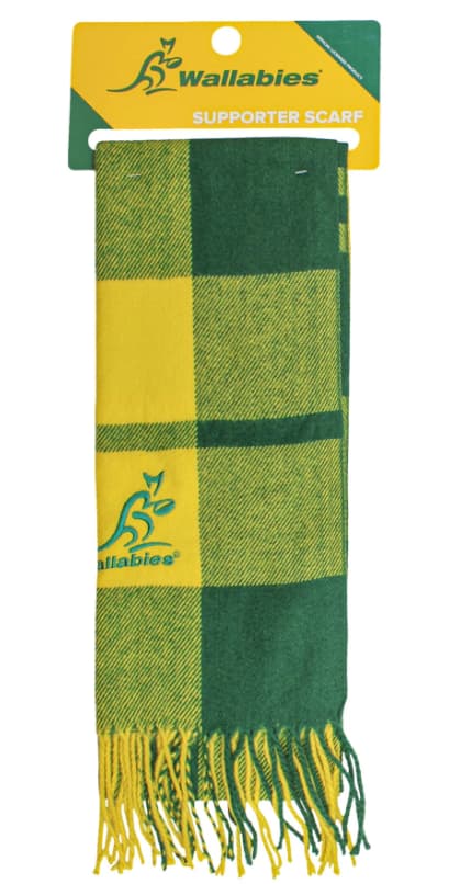 Australian Wallabies Rugby Union Gold Tartan Scarf